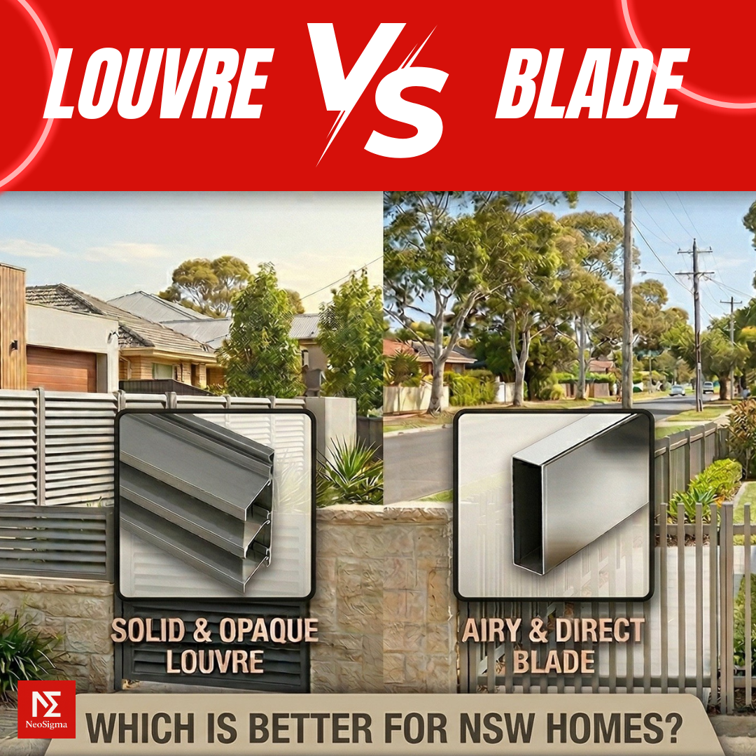 Aluminium Louvre Fence vs Blade Fence: Which Is Better for Privacy and Street Appeal?