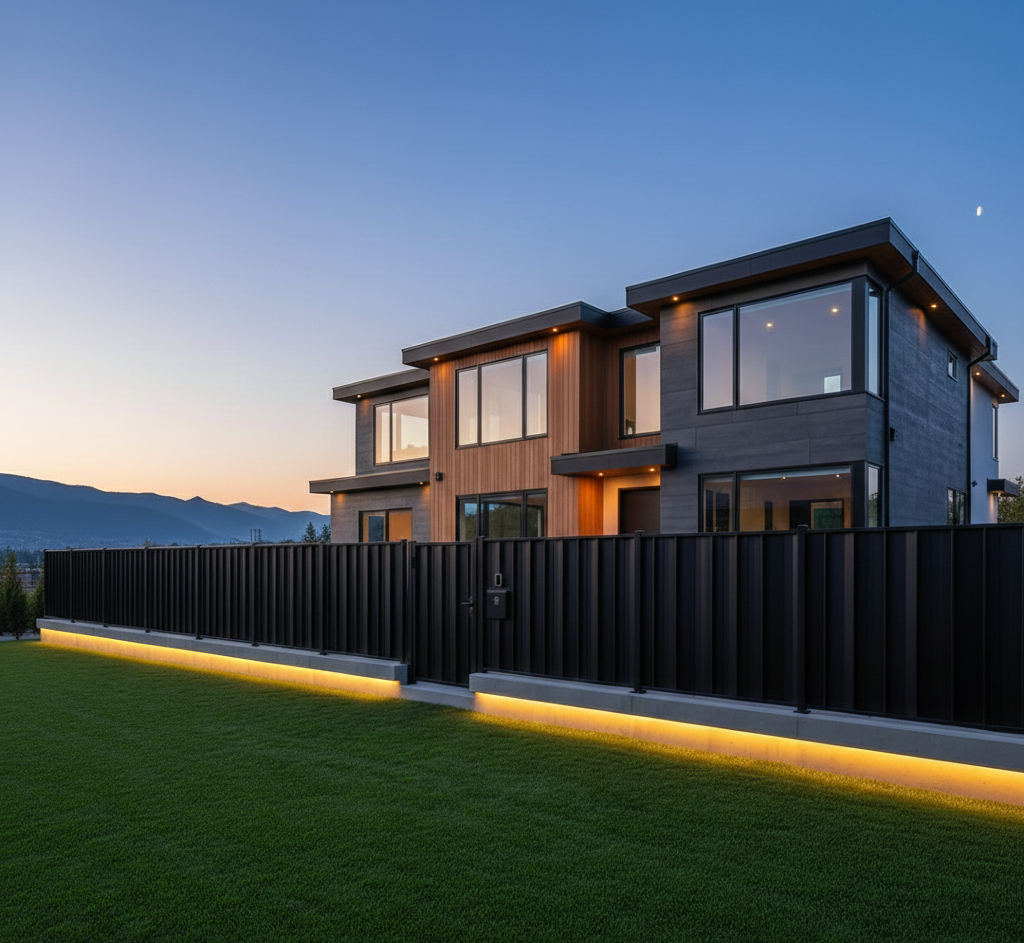 Signature Aluminium 3D & Picked Fence