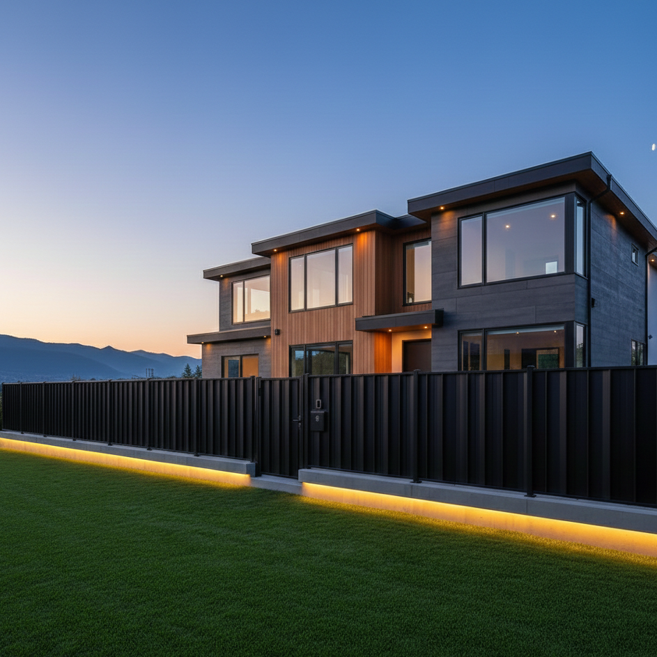 Signature Aluminium 3D & Picked Fence