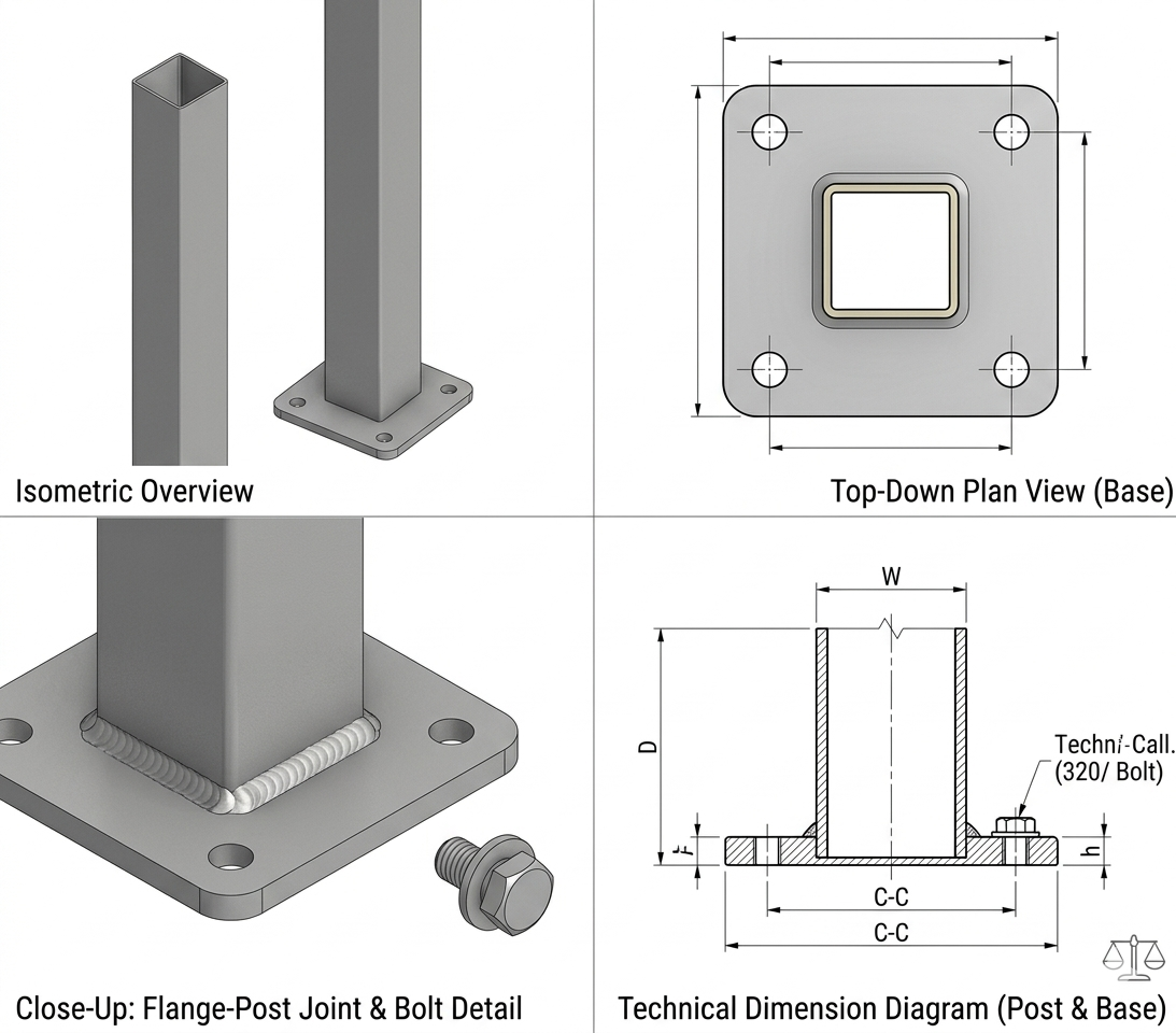 NeoSigma K0188 Aluminium 65x65 Posts – Heavy Duty Fence, Gate & Screening Support | Timber Look & Powder Coated Colours