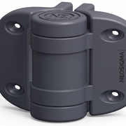 Gray hinge with 'NEOSIGMA' branding on a white background