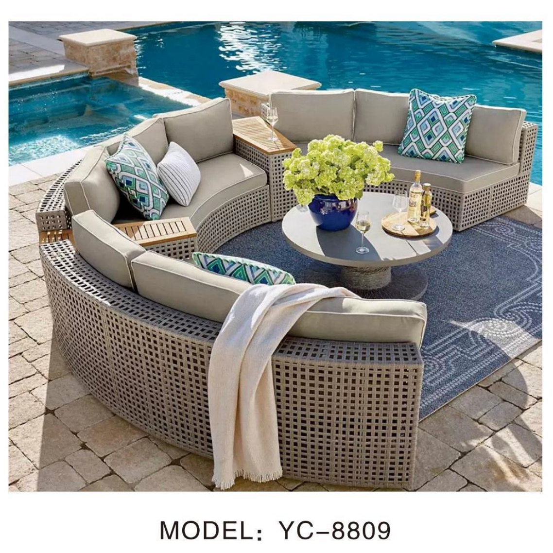NeoSigma Outdoor Sofa Set – Designer Aluminum Alloy Garden & Balcony Furniture