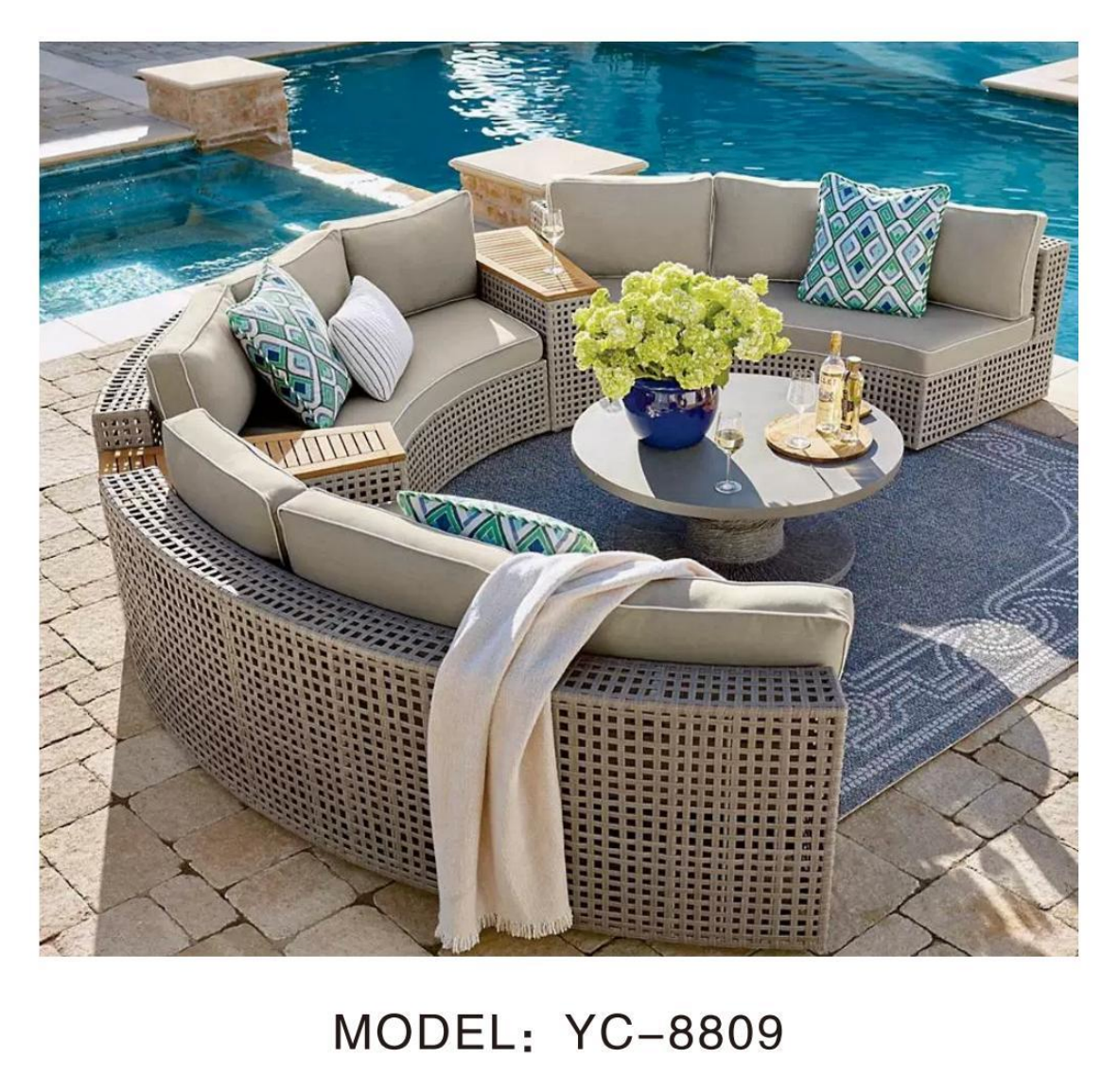 NeoSigma Outdoor Sofa Set – Designer Aluminum Alloy Garden & Balcony Furniture