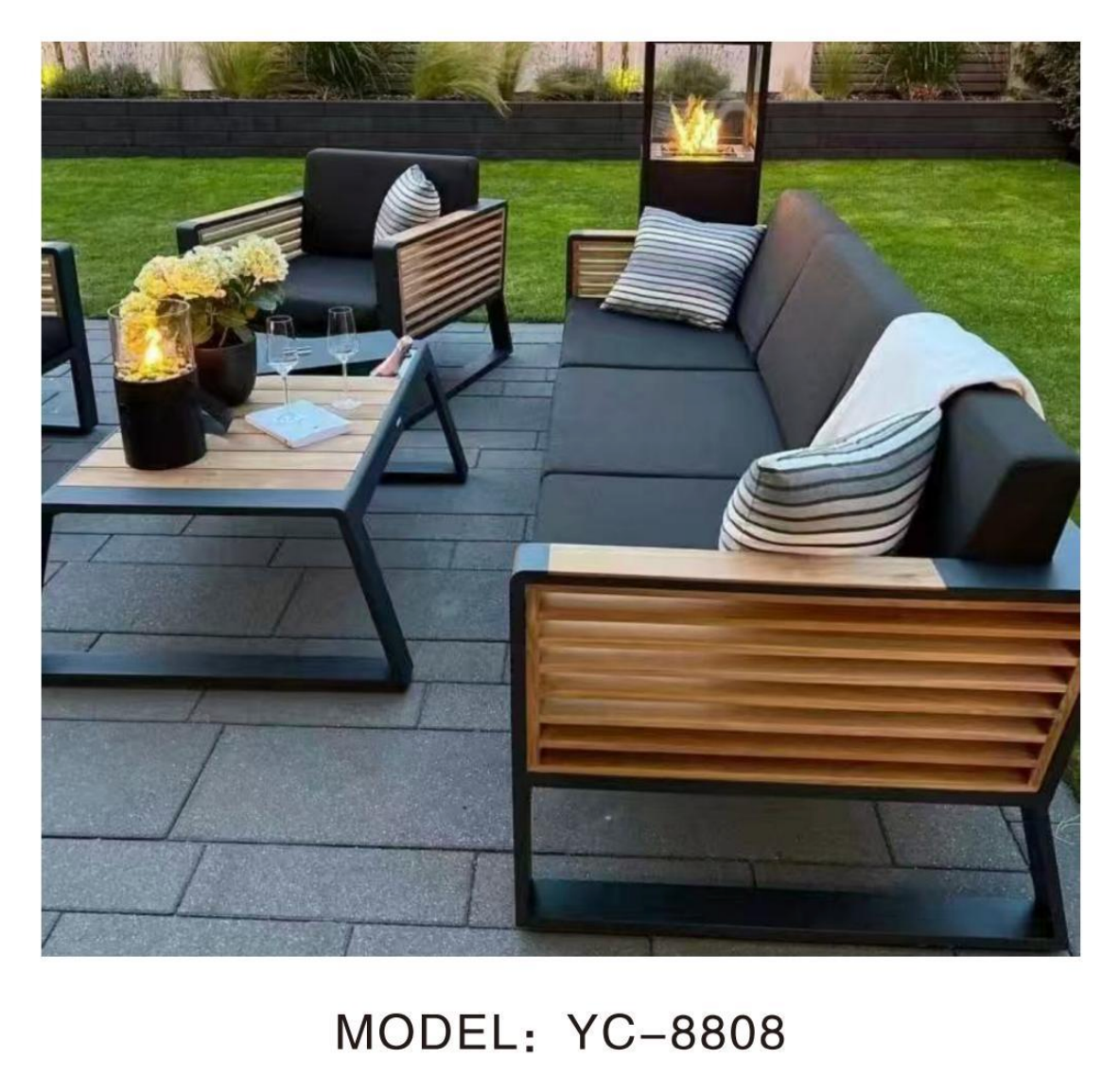 NeoSigma Outdoor Sofa Set – Designer Aluminum Alloy Garden & Balcony Furniture