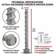 Galvanized Heavy Duty Screw NeoSigma