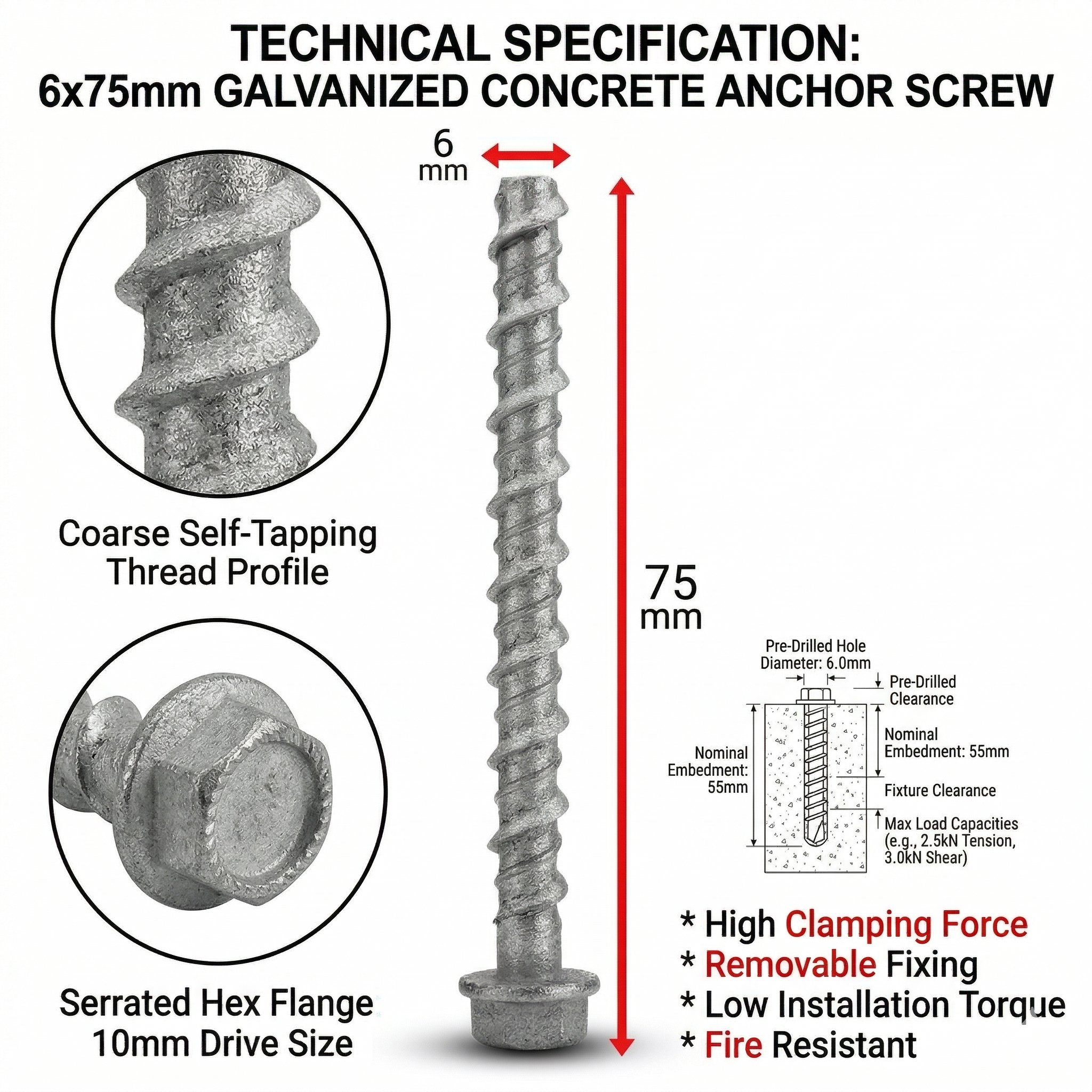 Galvanized Heavy Duty Screw NeoSigma