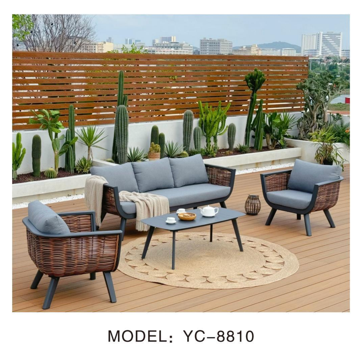 NeoSigma Outdoor Sofa Set – Designer Aluminum Alloy Garden & Balcony Furniture