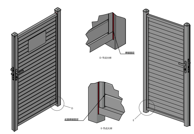 NeoLite Series: Aluminium Slat Gate | Horizontal | Gap 5mm-10mm-15mm