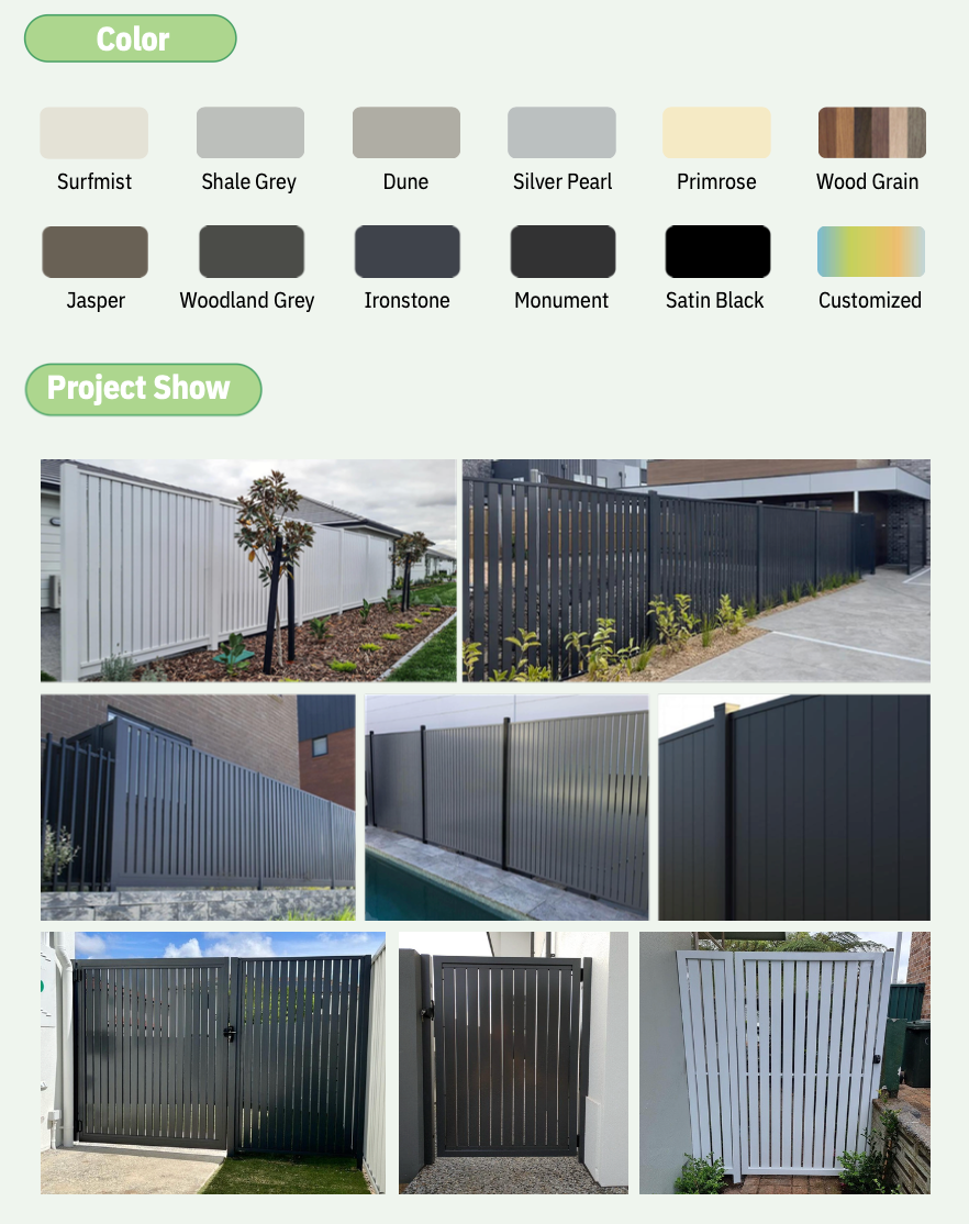 NeoLite Vertical Slat Fencing