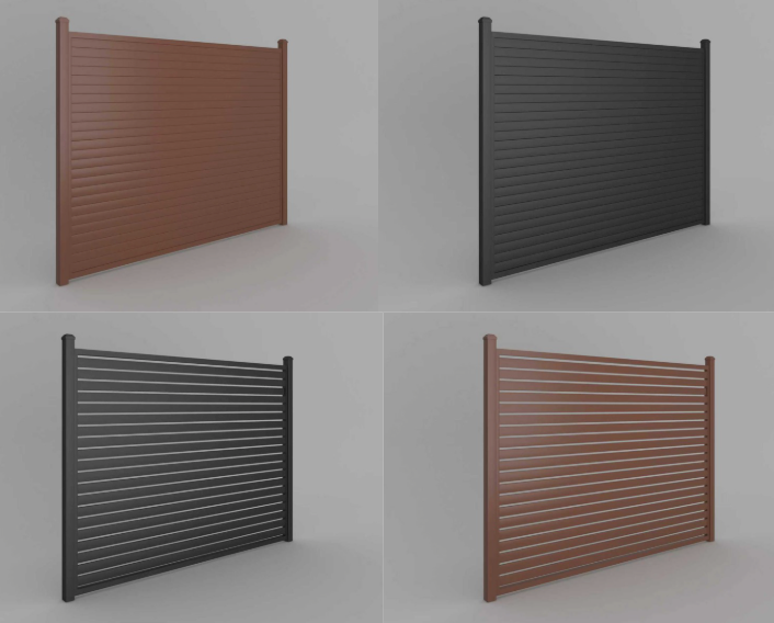 NeoLite Series: Aluminium Slat Fencing | Horizontal | Gap 5mm-10mm-15mm