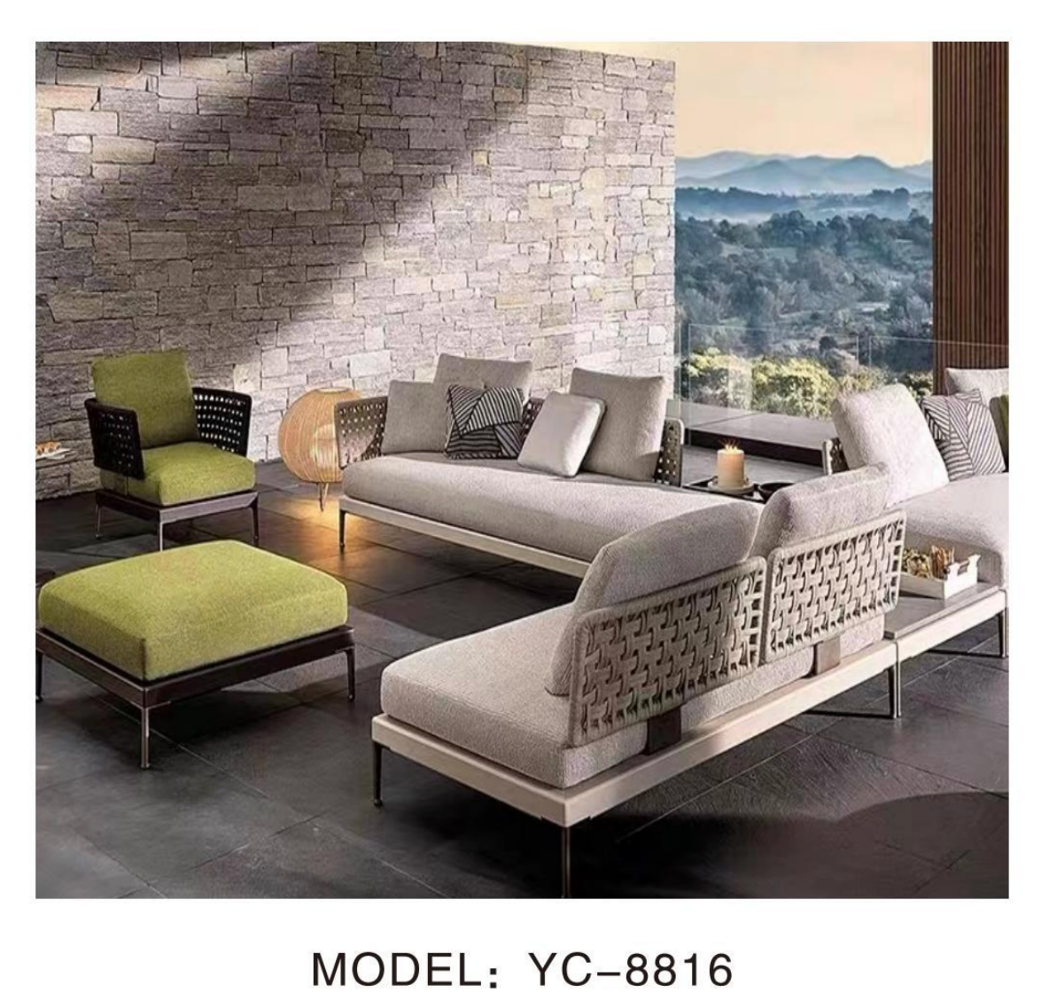 NeoSigma Outdoor Sofa Set – Designer Aluminum Alloy Garden & Balcony Furniture
