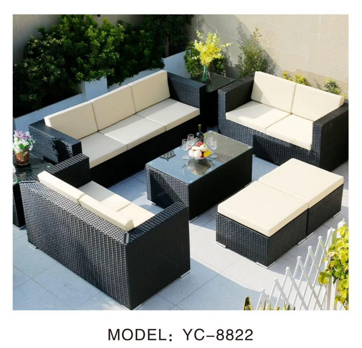 NeoSigma Outdoor Sofa Set – Designer Aluminum Alloy Garden & Balcony Furniture