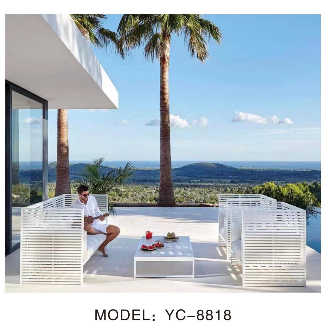 NeoSigma Outdoor Sofa Set – Designer Aluminum Alloy Garden & Balcony Furniture