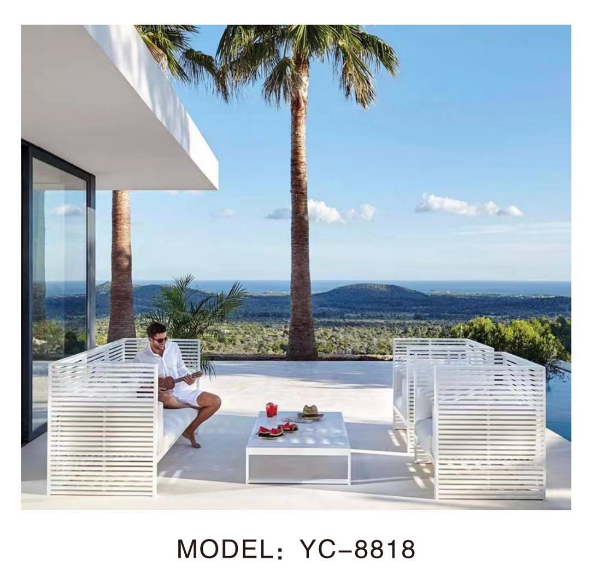 NeoSigma Outdoor Sofa Set – Designer Aluminum Alloy Garden & Balcony Furniture