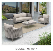 NeoSigma Outdoor Sofa Set – Designer Aluminum Alloy Garden & Balcony Furniture