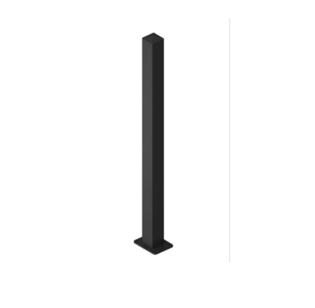 60x60mm Heavy-Duty Aluminium Fence Post with Base Plate
