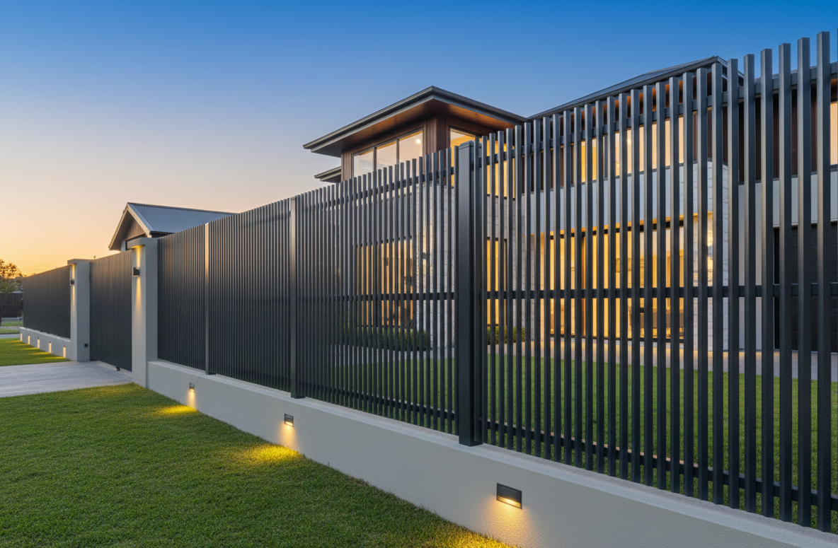 NeoSigma Architectural Vertical Louvre Fence Panel – Premium Privacy & Airflow Series