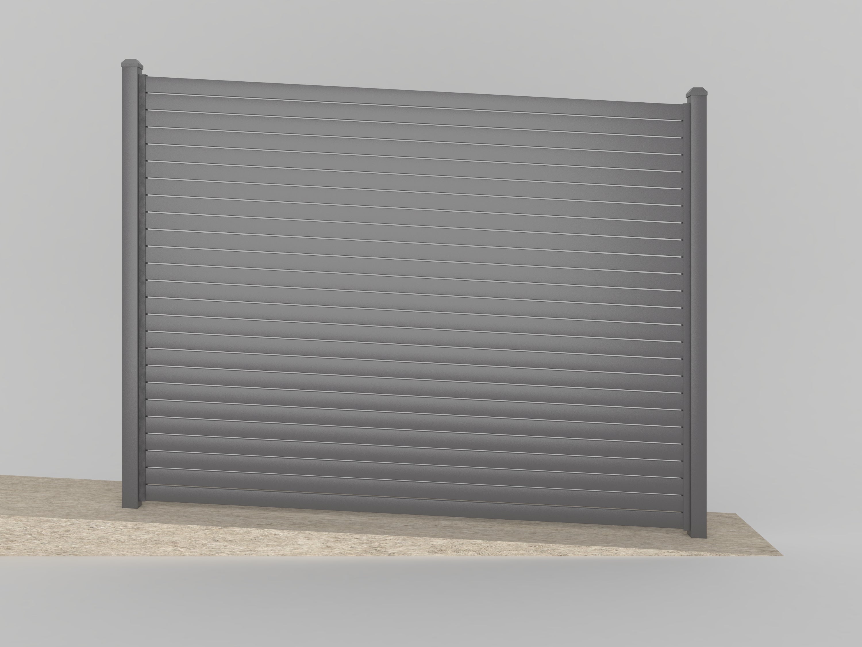 NeoLite Series: Aluminium Slat Fencing | Horizontal | Gap 5mm-10mm-15mm