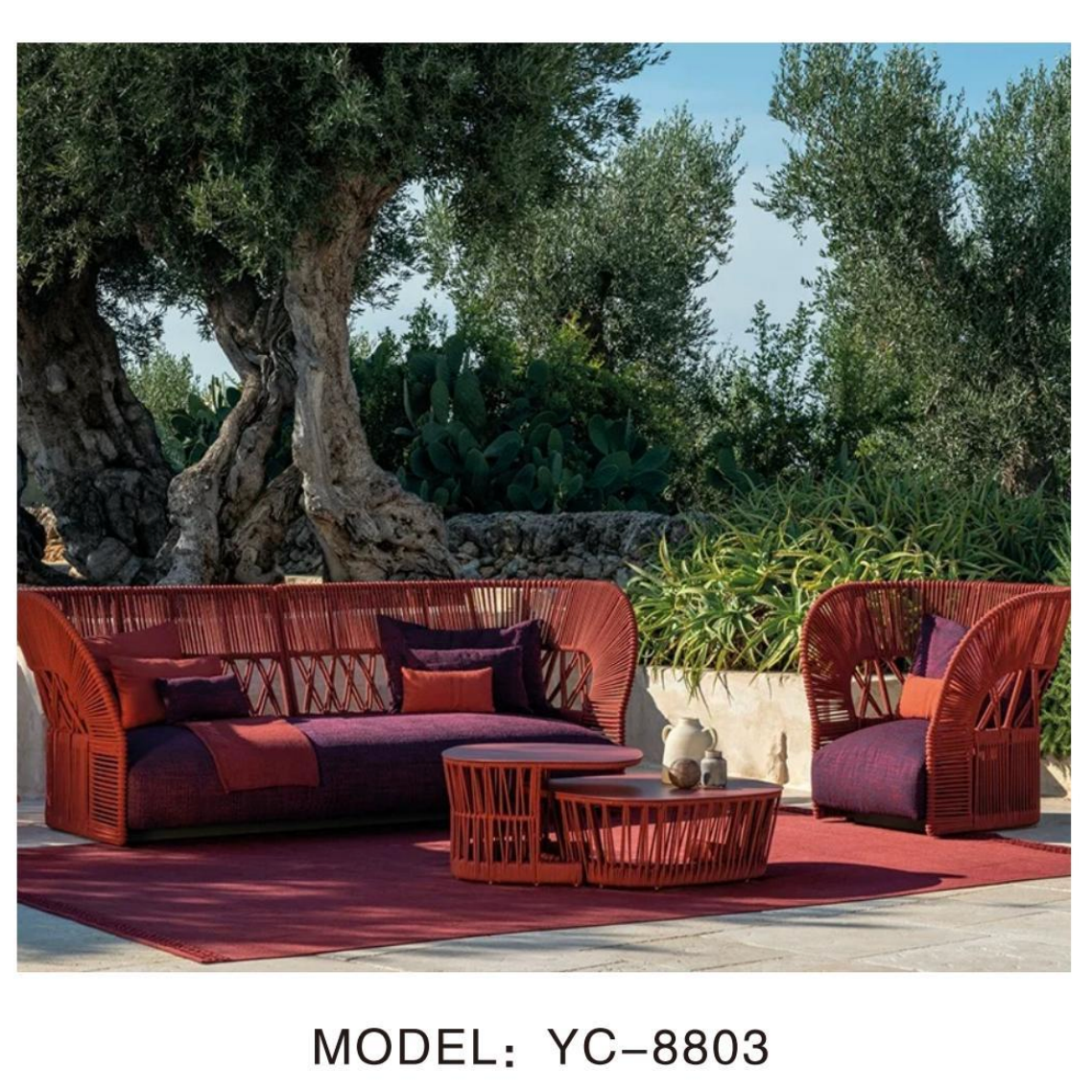 NeoSigma Outdoor Sofa Set – Designer Aluminum Alloy Garden & Balcony Furniture