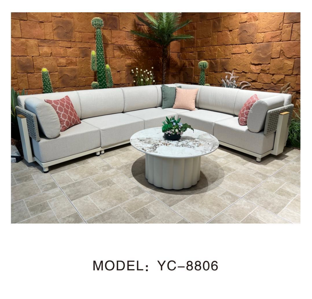 NeoSigma Outdoor Sofa Set – Designer Aluminum Alloy Garden & Balcony Furniture