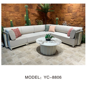 NeoSigma Outdoor Sofa Set – Designer Aluminum Alloy Garden & Balcony Furniture